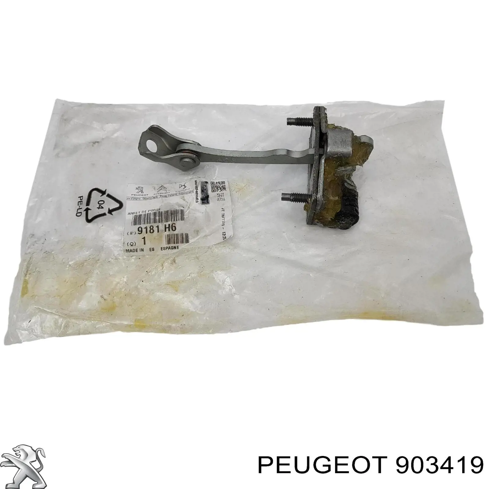 Купить 903419 Peugeot/Citroen Ролик двери боковой (сдвижной) правый верхний