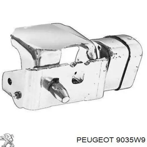 9035W9 Peugeot/Citroen Gozno da porta dianteira esquerda