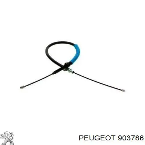 903786 Peugeot/Citroen Завеса двери задней правой