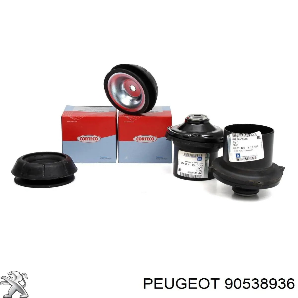 90538936 Peugeot/Citroen Подушка амортизатора переднего