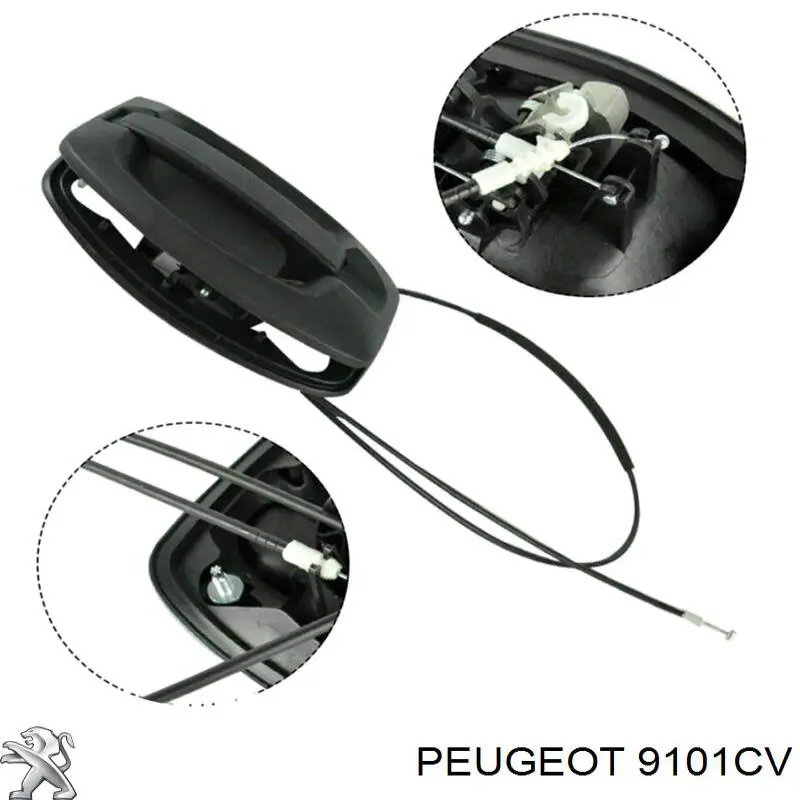 Купить 9101CV Peugeot/Citroen Ручка боковой двери наружная
