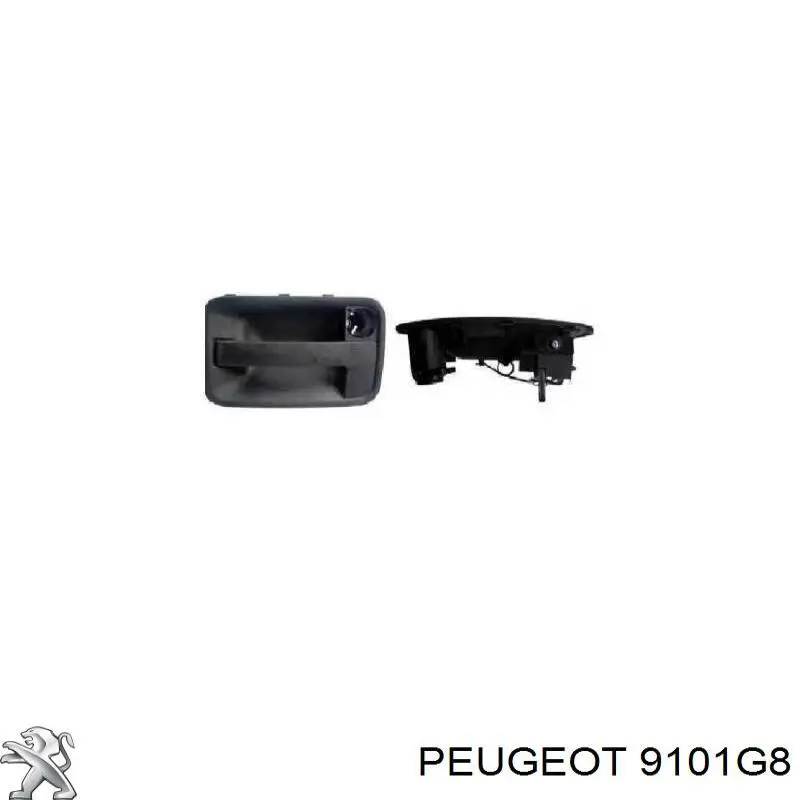 Manecilla de puerta corrediza exterior derecha 9101G8 Peugeot/Citroen