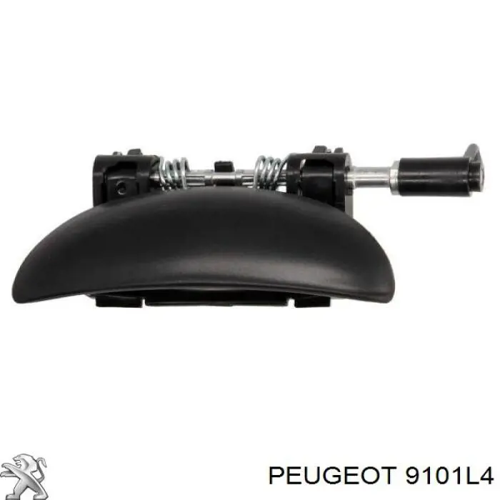 Maçaneta externa direita da porta traseira para Peugeot 206 (2A/C)