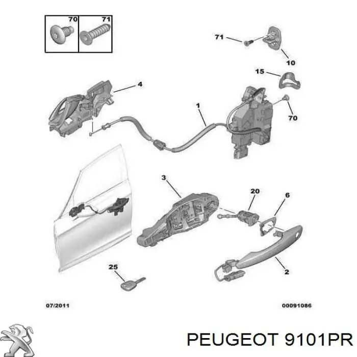  00009101PR Peugeot/Citroen