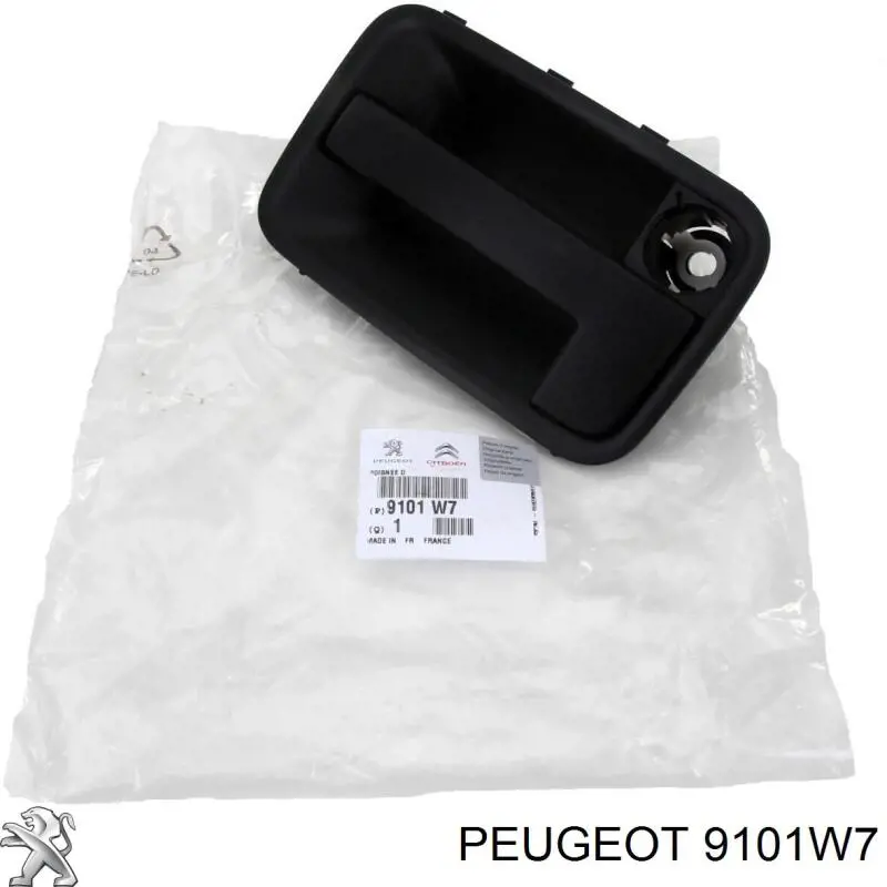 9101W7 Peugeot/Citroen Ручка боковой двери наружная правая