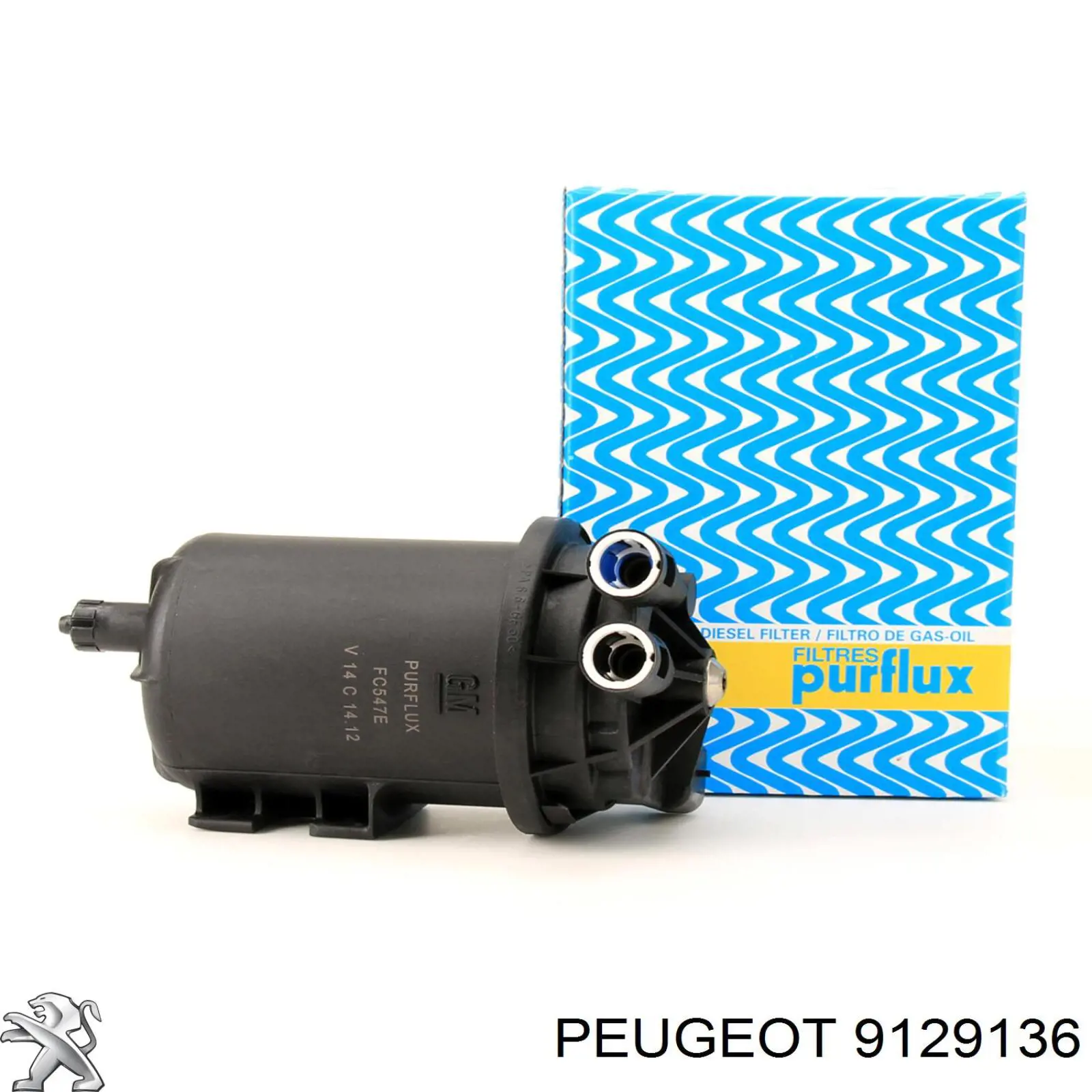 Фильтр тонкой очистки топлива Peugeot/Citroen 9129136 цена, от 3.11 USD