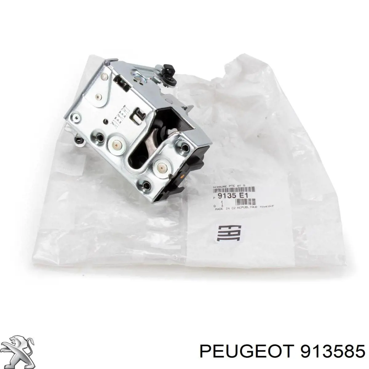 913585 Peugeot/Citroen fecho da porta dianteira esquerda