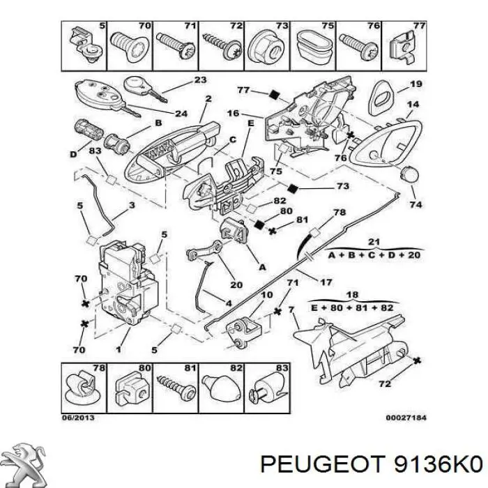 9136K0 Peugeot/Citroen 