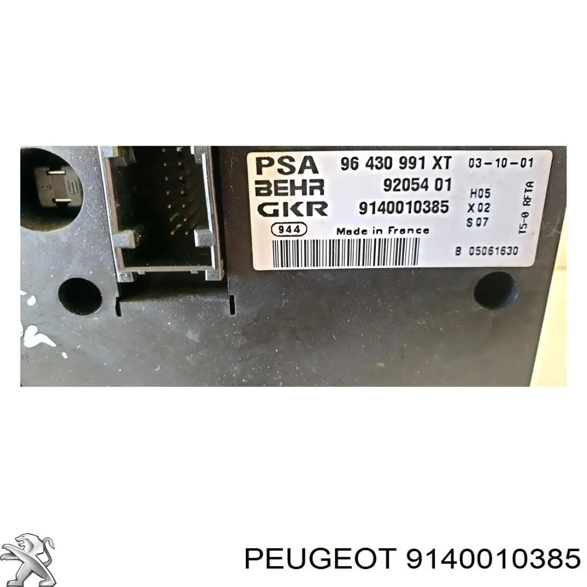 9140010385 Peugeot/Citroen unidade de controlo dos modos de aquecimento/condicionamento