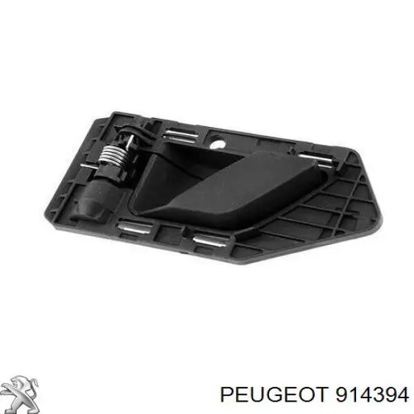 914394 Peugeot/Citroen maçaneta interna esquerda da porta dianteira