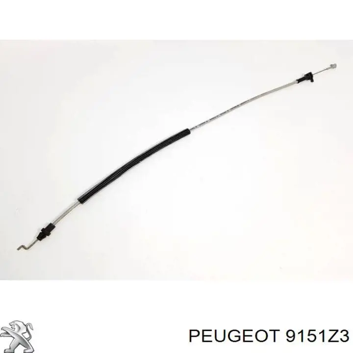 Cable de accionamiento, desbloqueo de puerta delantera derecha 9151Z3 Peugeot/Citroen