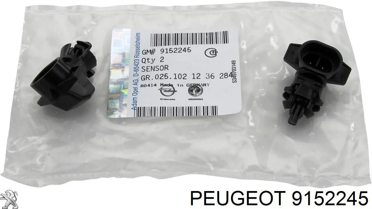 9152245 Peugeot/Citroen датчик температуры окружающей среды
