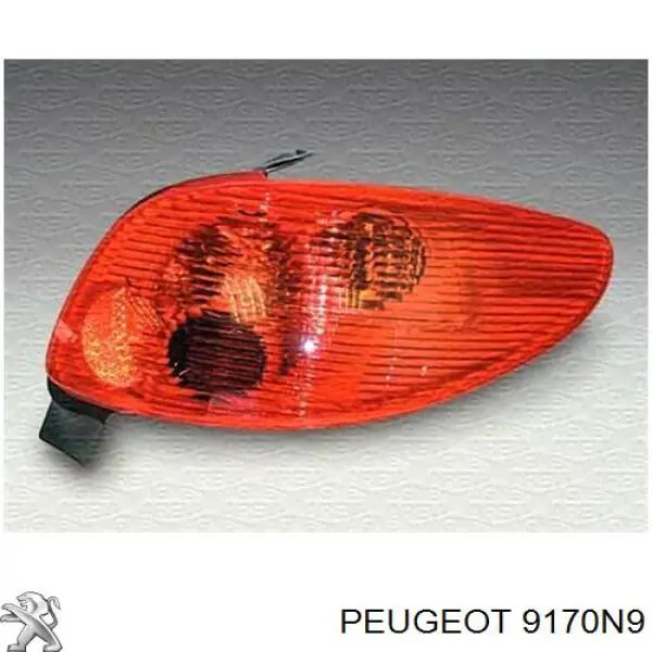 Купить 9170N9 Peugeot/Citroen Личинка замка двери передней левой