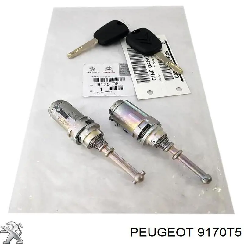 Личинка замка двери передней Peugeot/Citroen 9170T5 цена, от 23.64 USD