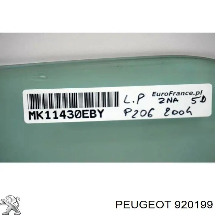 GS5507D301 XYG Стекло двери передней левой