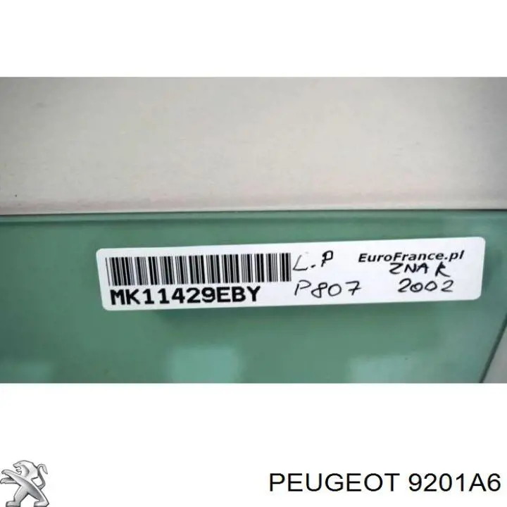 Окно (передней двери) двери Peugeot/Citroen 9201A6 цена, от 19.68 USD