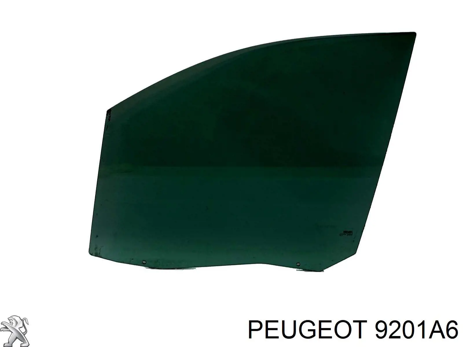 9201A6 Peugeot/Citroen vidro da porta dianteira esquerda