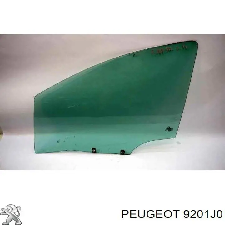 9201J0 Peugeot/Citroen vidro da porta dianteira esquerda