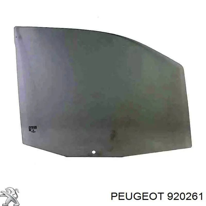 920261 Peugeot/Citroen vidro da porta dianteira direita