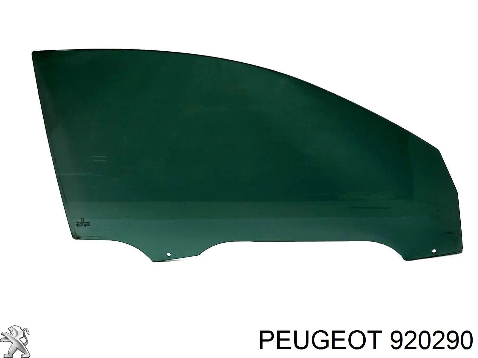 9202Q8 Peugeot/Citroen стекло двери передней правой