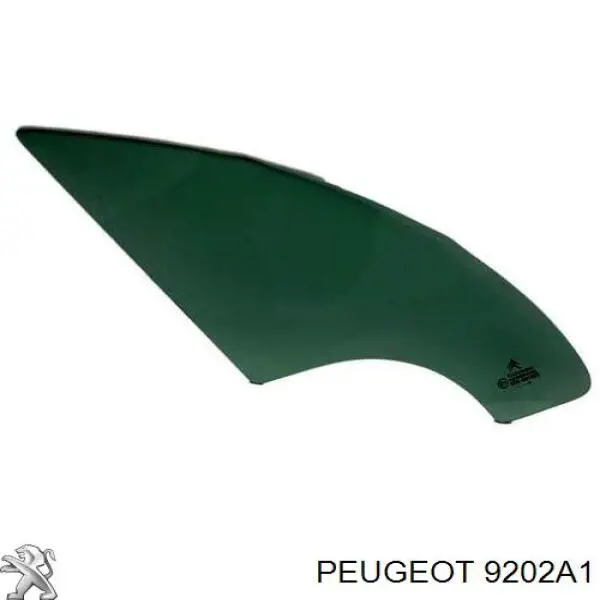 Стекло-форточка двери, передней, правой Peugeot/Citroen 9202A1