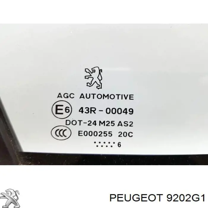 Купить 9202G1 Peugeot/Citroen Стекло-форточка двери передней правой