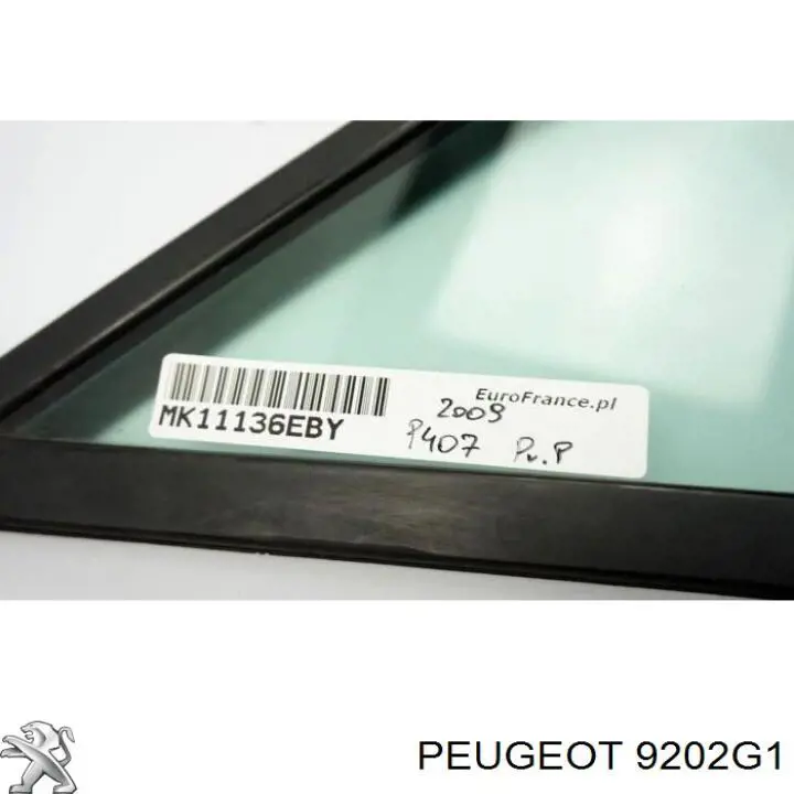 Стекло-форточка двери передней правой Peugeot/Citroen 9202G1 цена, от 13.94 USD