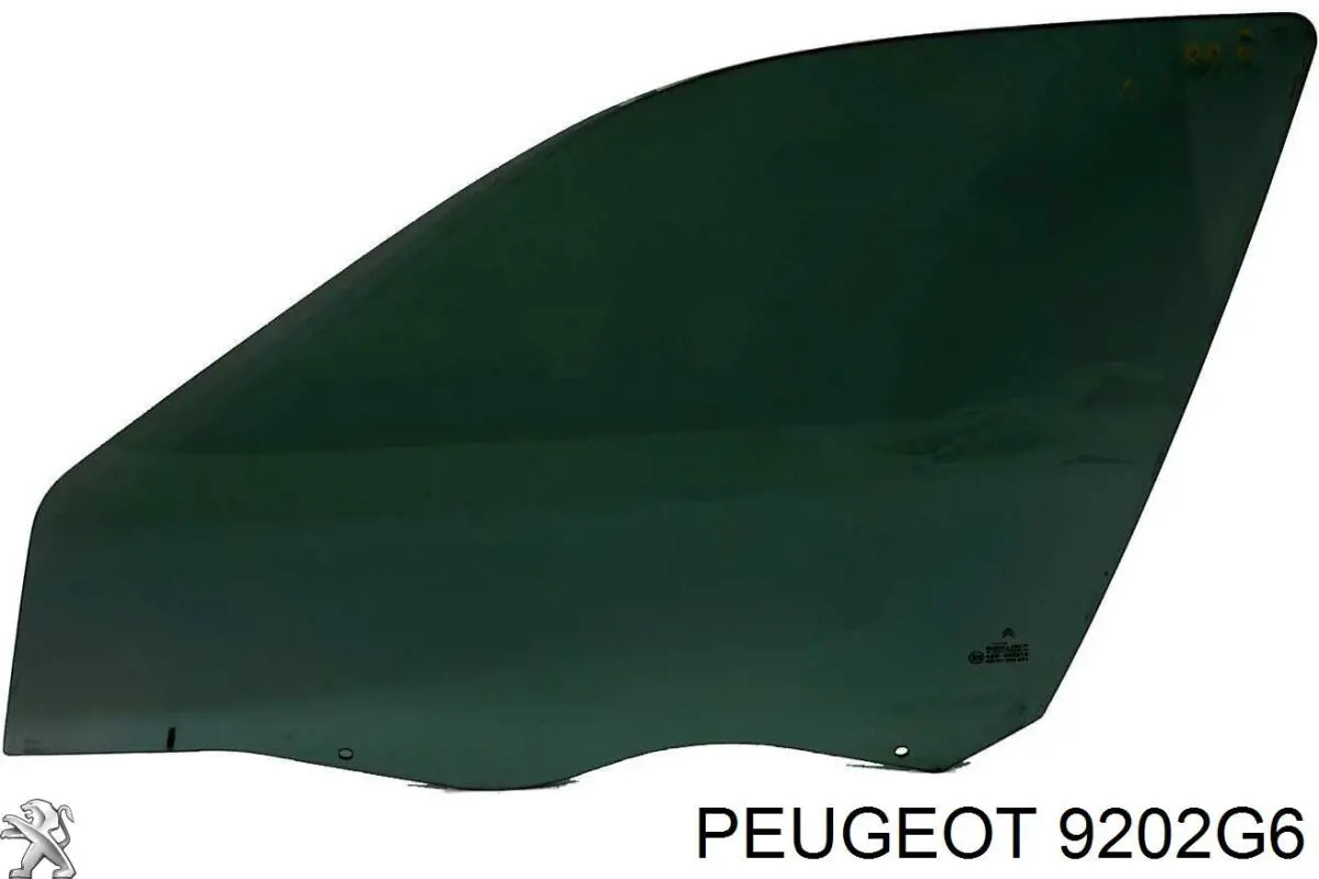 9202G6 Peugeot/Citroen vidro da porta dianteira direita