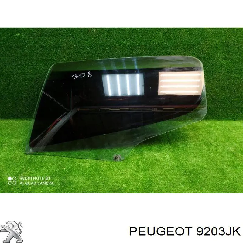 9203JK Peugeot/Citroen Стекло двери задней левой