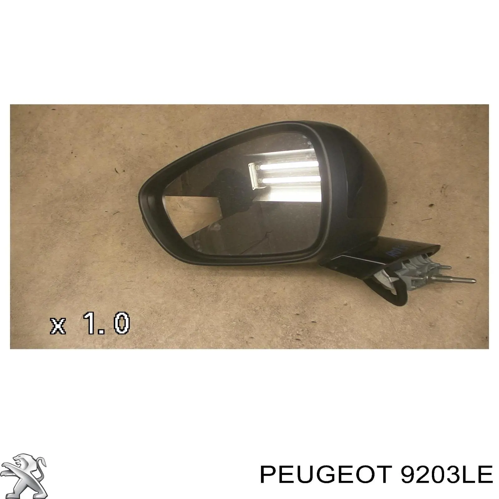 9203LE Peugeot/Citroen стекло двери задней левой