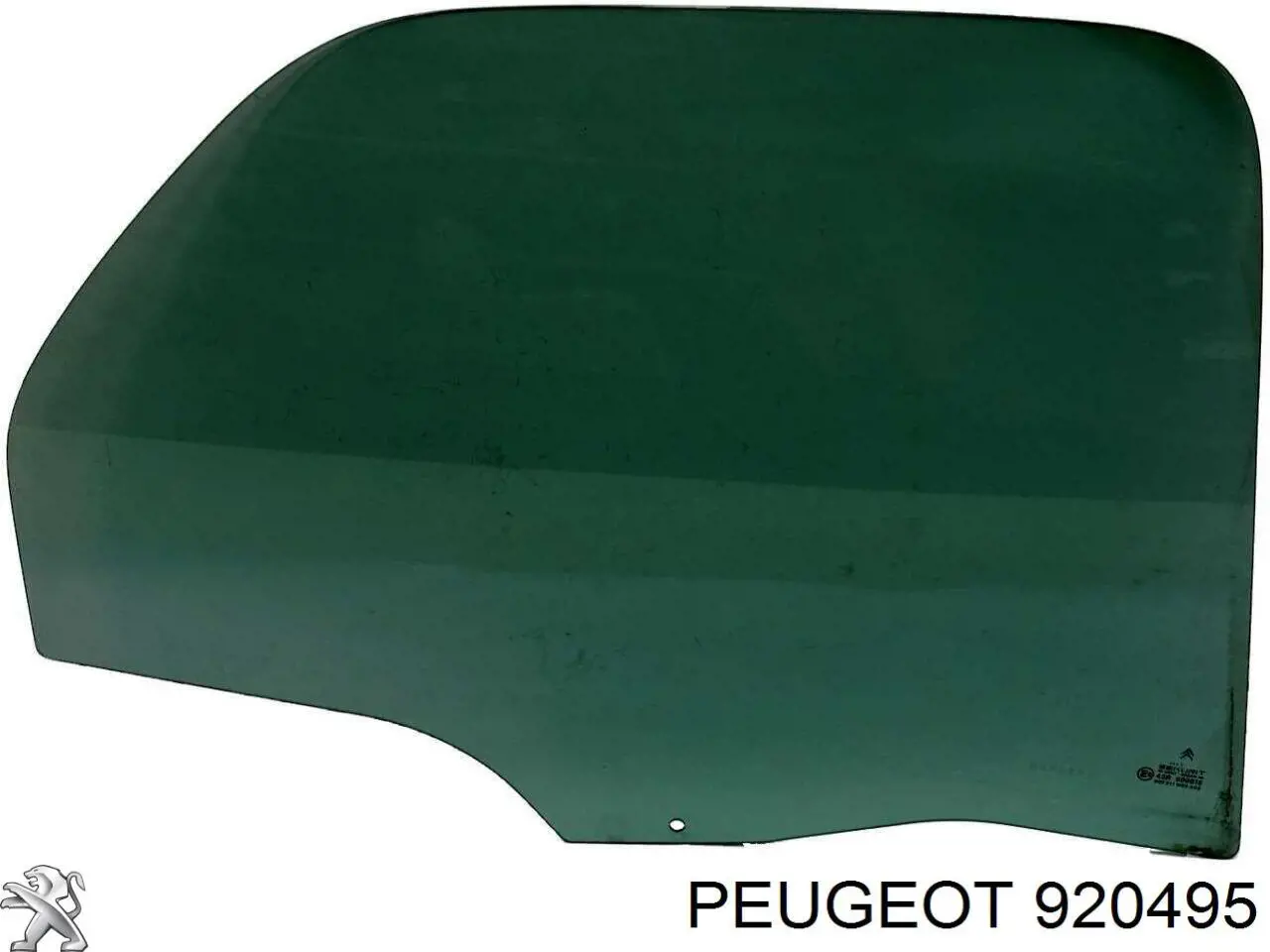 920495 Peugeot/Citroen стекло двери задней правой