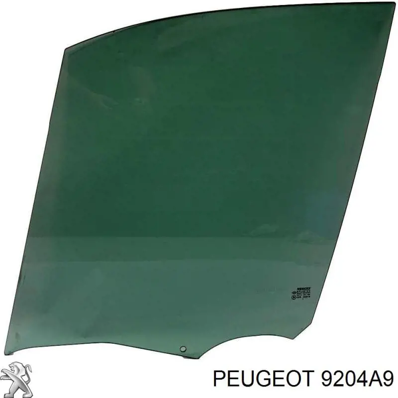 Стекло двери задней правой 9204A9 Peugeot/Citroen