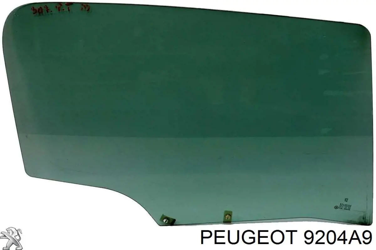 Стекло двери задней правой 00009204H8 Peugeot/Citroen