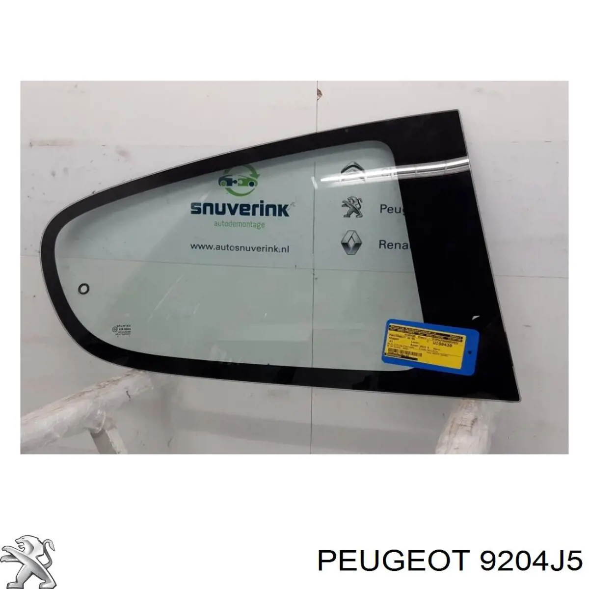 Vidro da porta traseira direita para Peugeot 107 