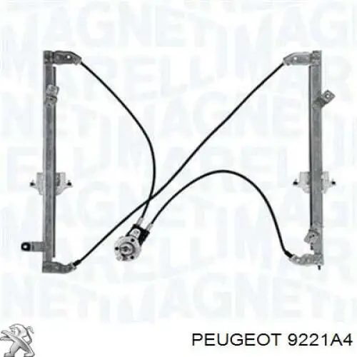 Механизм стеклоподъемника водительской двери Peugeot/Citroen 9221A4 цена, от 22.82 USD