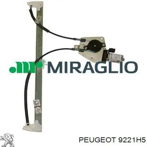 9221H5 Peugeot/Citroen Механизм стеклоподъемника передней левой двери