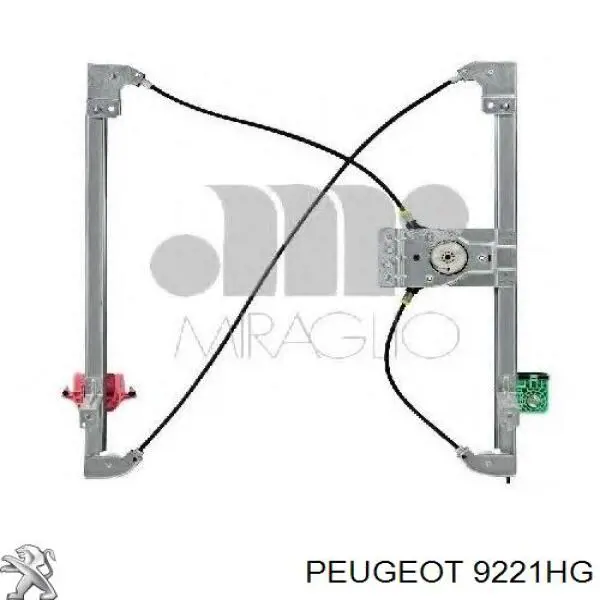 Механизм стеклоподъемника двери передней левой Peugeot/Citroen 9221HG