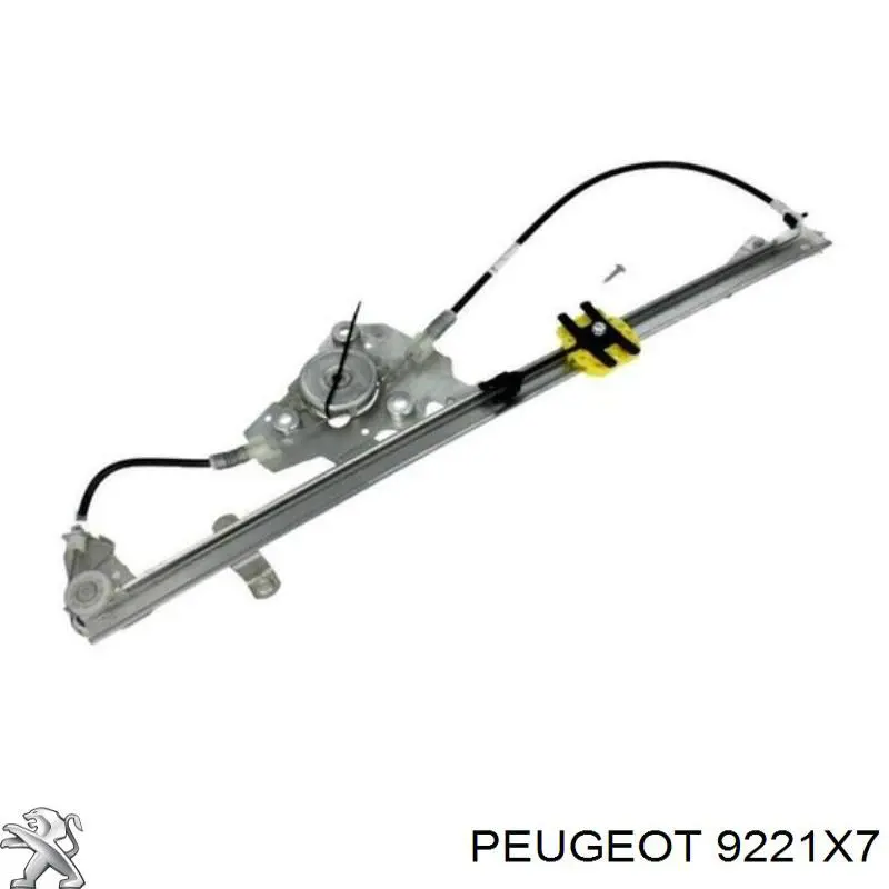 9221X7 Peugeot/Citroen механизм стеклоподъемника двери передней левой