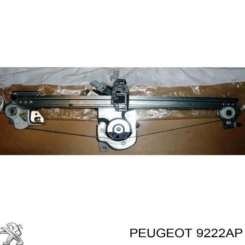 9222AP Peugeot/Citroen mecanismo de acionamento de vidro da porta dianteira direita