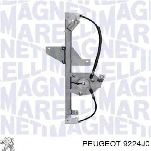 9224J0 Peugeot/Citroen механизм стеклоподъемника двери задней правой