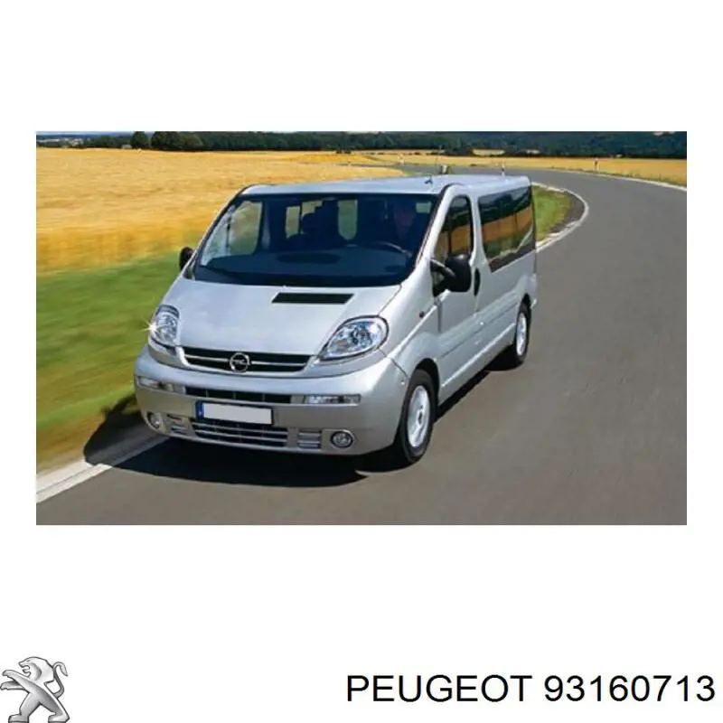 Refuerzo parachoque delantero 93160713 Peugeot/Citroen