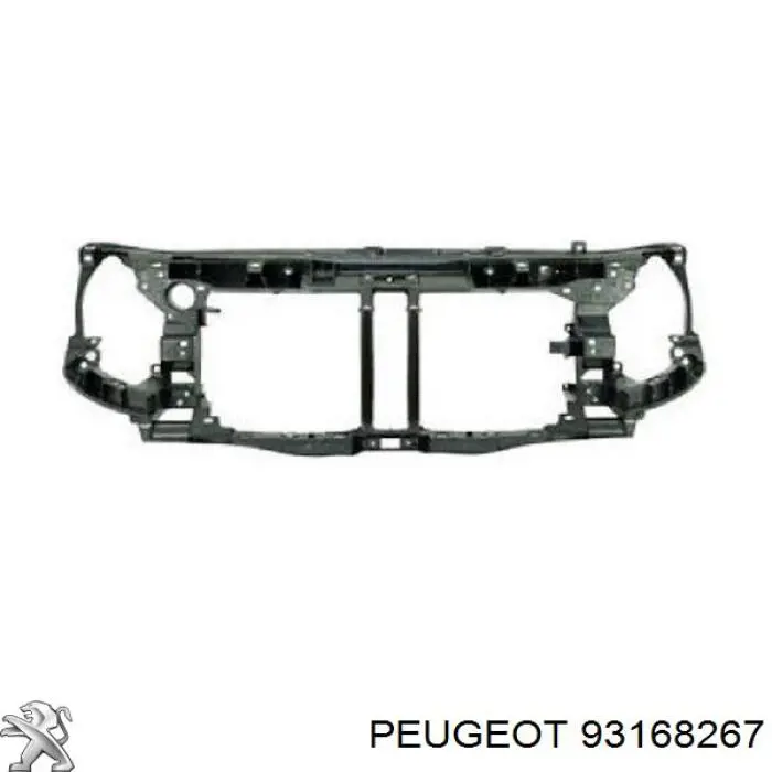 93168267 Peugeot/Citroen suporte do radiador montado (painel de montagem de fixação das luzes)