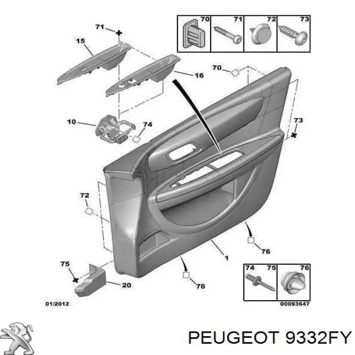 9332FY Peugeot/Citroen 