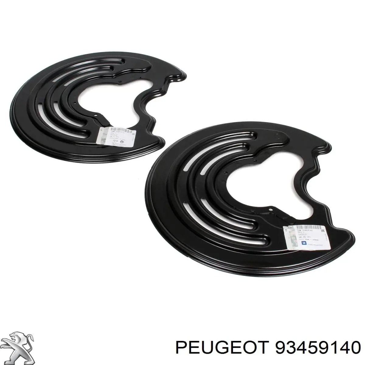 Chapa protectora contra salpicaduras, disco de freno trasero izquierdo 93459140 Peugeot/Citroen