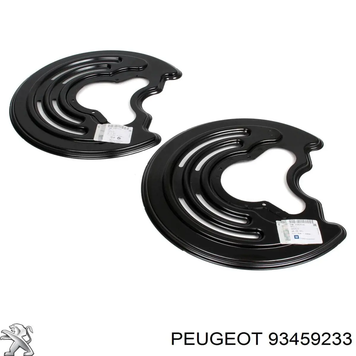 Chapa protectora contra salpicaduras, disco de freno trasero derecho 93459233 Peugeot/Citroen