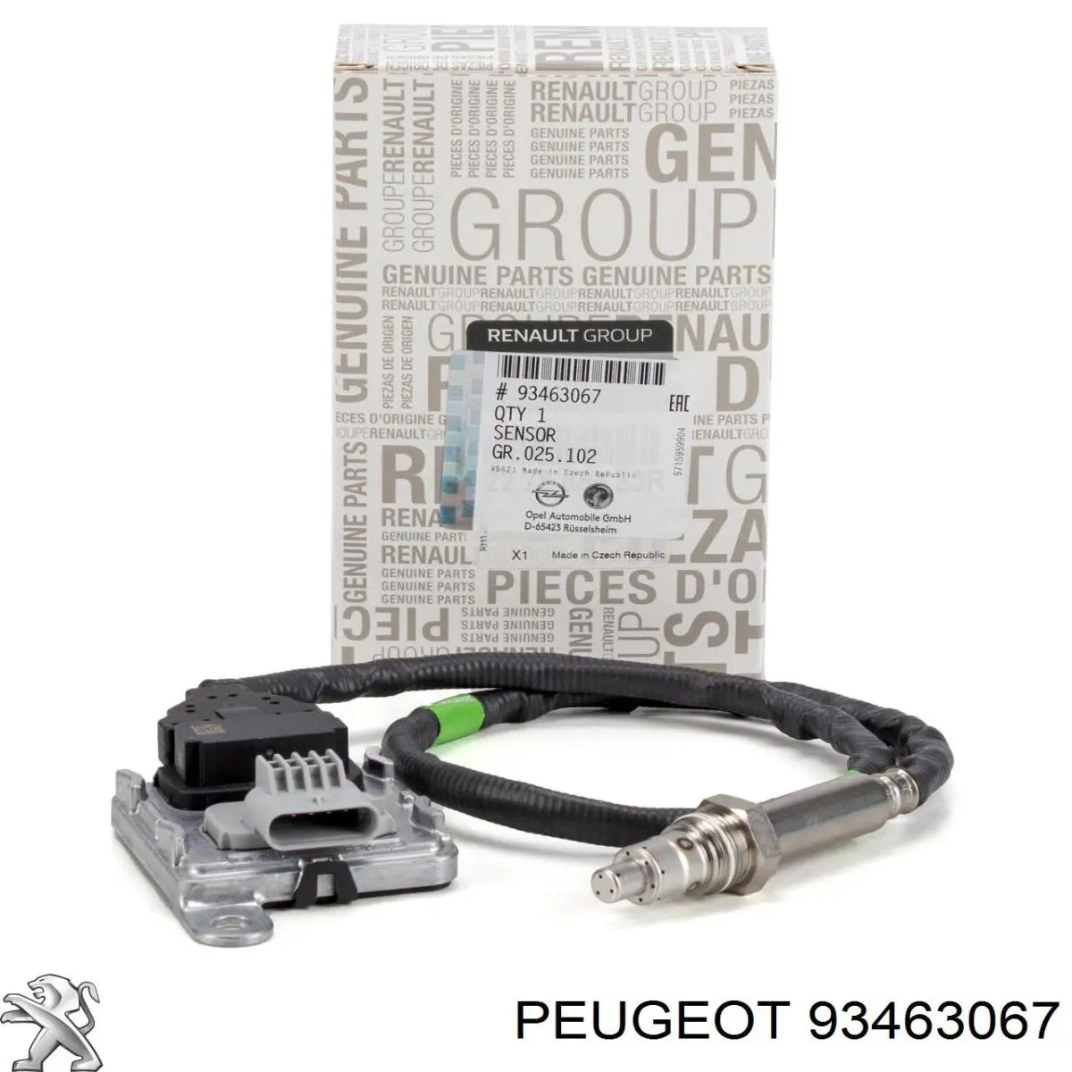 93457718 Peugeot/Citroen sensor de óxidos de nitrogênio nox