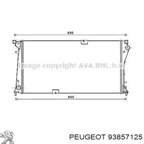 Радиатор 93857125 Peugeot/Citroen