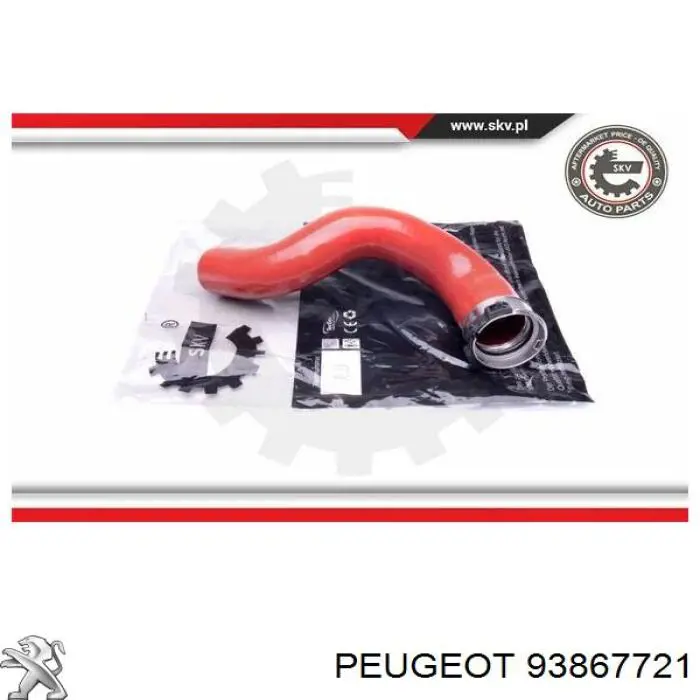 Патрубок интеркулера 4422248 Opel