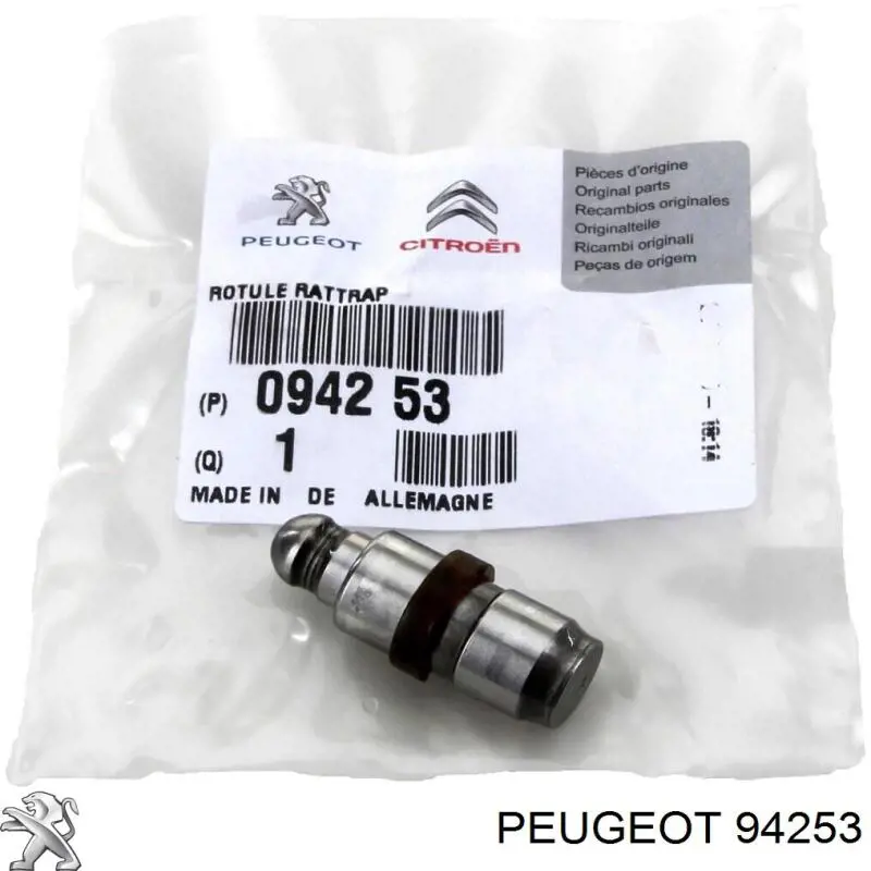 94253 Peugeot/Citroen гидрокомпенсатор (гидротолкатель, толкатель клапанов)