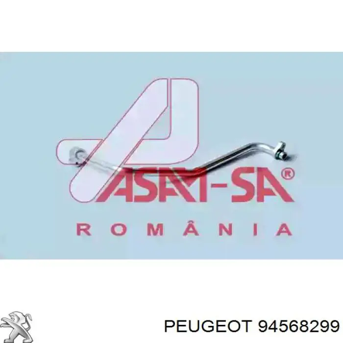 94568299 Peugeot/Citroen mangueira de aparelho de ar condicionado, desde o compressor até o radiador